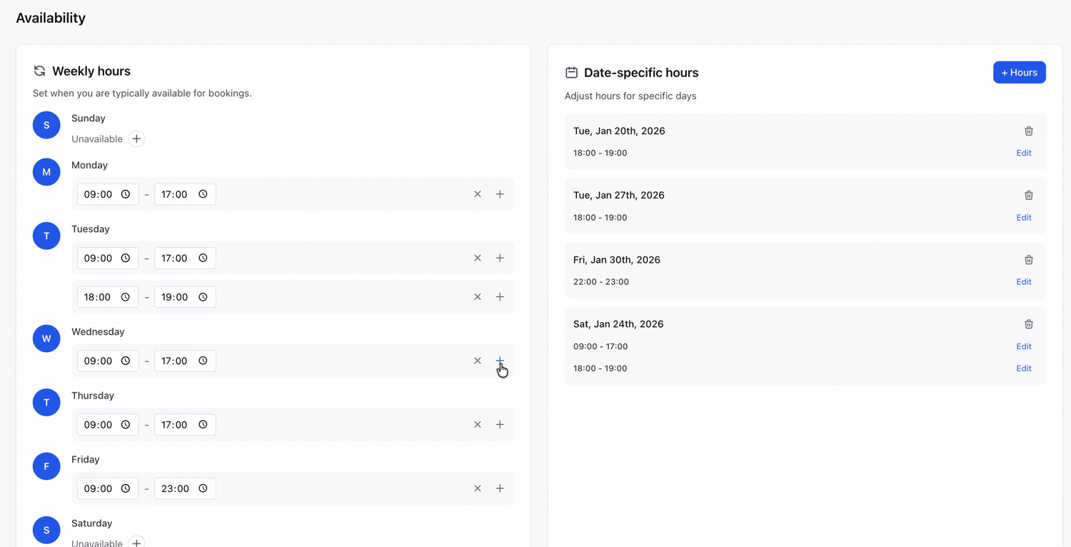 Configure Availability